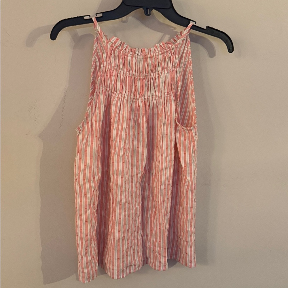 Staccato Pink and White Striped Top